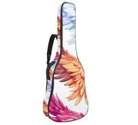 Bolsas para bajo con alas coloridas artísticas, bolsa para guitarra acústica de 40 y 41 pulgadas, funda impermeable para guitarra eléctrica Oxford para guitarra acústica clásica, ukelele, Alas