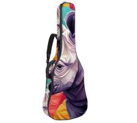 Bolsas para bajo con arte colorido Rhino 4, bolsa para guitarra acústica de 40 y 41 pulgadas, funda impermeable para guitarra eléctrica Oxford para guitarra acústica clásica, ukelele, Art Colorful