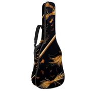 Bolsas para bajo con escoba artística de Halloween 48, bolsa para guitarra acústica de 40 y 41 pulgadas, funda impermeable para guitarra eléctrica Oxford para guitarra acústica clásica, ukelele,