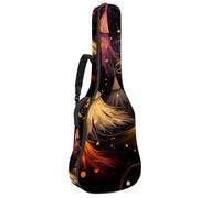 Bolsas para bajo con escoba artística de Halloween 54, bolsa para guitarra acústica de 40 y 41 pulgadas, funda impermeable para guitarra eléctrica Oxford para guitarra acústica clásica, ukelele,