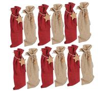 Bolsas para Botellas de Vino 1 Juego de Arpillera Cordón