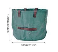 Bolsas Para Césped Y Hojas: Bolsas De Basura Resistentes De 80x100 Cm, Sacos De Jardín Reutilizables Con Asas, Ideales Para Recoger Desechos De Jardín, Residuos De Plantas, Hierba Y Hojas, Recolector