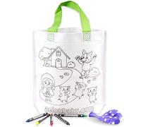 Bolsas para Colorear | 10 Bolsas Individuales con 5 Ceras de Colores y Globo | Regalo niños Fiestas y cumpleaños