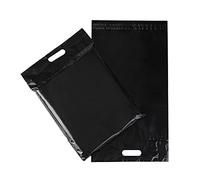 bolsas para envíos postales, Self Seal Poly Mailer Bags With Handle Pack Of 50 Multicolor Multiple Sizes(28x42x7cm Black)