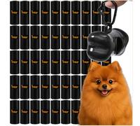 Bolsas para excrementos de perro extrafuertes y resistentes a desgarros - 1000 unidades + dispensador con mosquetón - grandes 22 × 30 cm, a prueba de fugas y a prueba de olores, para perros pequeños y