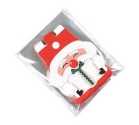 Bolsas Para Galletas De Navidad | 8 Piezas Contenedores Reutilizables Para Aperitivos De Papá Noel,Bolsas Navideñas De De Panadería,Para Favores De Fiesta, Cupcakes, Brownies Y