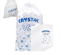 Bolsas Para Hacer Hielo - 100 Unidades Pack de Hielo,Portátil Conservador Frío con Cordón para Actividades Exteriores Acampada Deportes Picnics Reparto Comida Playa