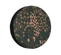 Bolsas para Neumáticos Camuflaje Camuflaje patrón sin Costuras Cubierta de neumático de Repuesto para SUV RV Camper Accesorios Protectores de Ruedas de Coche(10 Fish,17 Inch)