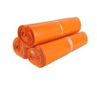 Bolsas Para Paquetes 50 unids/lote Color naranja nuevas bolsas de correo exprés plástico bolsa ropa impermeable espesar PE mensajería autoadhesiva(45X60 cm 50pcs)