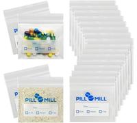 Bolsas para píldoras - Tamaño 3" x 2" - 3 Mil - Contenedor de píldoras organizador de medicinas diarias (paquete de 100)