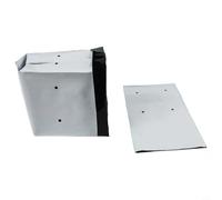 Bolsas para plantar 50 unidades, color negro y blanco para cultivo sin suelo con agujeros de drenaje preperforados (8 L)