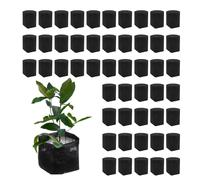Bolsas para plantas de tela - 1,9 litros 50 piezas de tela no tejida gruesa | de crecimiento para - destinadas a plantar papas verduras flores pimiento berenjena balcones jardines patios