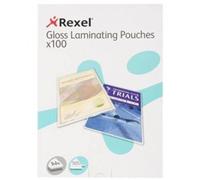 Bolsas para plastificar brillantes Rexel A4, duraderas, con acabado brillante y