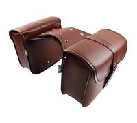 Bolsas para Sillín De Motocicleta, De Cuero Sintético, para Herramientas Laterales, Equipaje, Bolsas De Viaje, Color Negro Y Marrón, para Harley para Sportster 883 1200 XL(Brown)