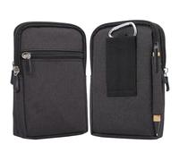 Bolsas para Telefono de Cinturón Hombre, Vertical Bolso Teléfono Móvil con Clip para Cinturón, Universal Pequeña Hombres Funda Movil Cinturon Bolso Cintura Viaje Deportes Billetera con Mosquetón