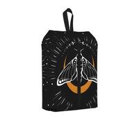 Bolsas para Zapatos Black and White Mystical Moth para Viajes, organizadores de Equipaje con temática de Animales místicos, Estuche para Zapatos con asa