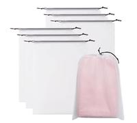 Bolsas para Zapatos De Viaje,Bolsas De Zapatos Transparentes para Viaje - Juego De 6 Fundas Organizadoras Grandes Y Portátiles para Mujeres Y Adolescentes En Maletas O Tren