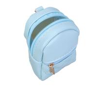 Bolsas pequeñas de poliuretano con llavero, monedero, accesorio de moda para una fácil organización del soporte esencial de monedas para estudiantes, Blue, Mass Beauty