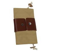 Bolsas plegables de lona encerada para almacenamiento de herramientas al aire libre, senderismo, riñonera de piel con diseño de hongos