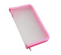 Bolsas portátiles con cremallera transparentes resistentes al agua, organizador de recibos para escuela, oficina, viajes, almacenamiento esencial, bolsa de almacenamiento de suministros de oficina