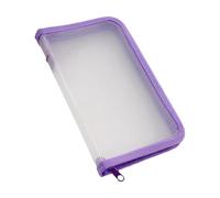 Bolsas portátiles con cremallera transparentes resistentes al agua, organizador de recibos para escuela, oficina, viajes, almacenamiento esencial, bolsa de almacenamiento de suministros de oficina