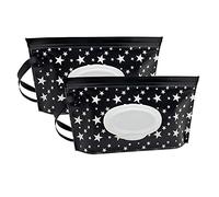 Bolsas portátiles para toallitas húmedas para bebés, dispensador de toallitas reutilizables y recargables, respetuoso con el medio ambiente y ligero, soporte para toallitas húmedas de viaje (paquete