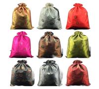 Bolsas portátiles reutilizables con lentejuelas para zapatos, con cordón, para mujer, bolsa de almacenamiento de zapatos con forro, Colores mixtos (5 unidades), 10.6 x 14 inch about, Almacenamiento