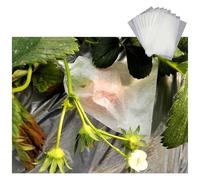 Bolsas Protección Fruta con Cordón, Bolsas de Papel Encerado for Cubrir Frutas y Verduras, 2 tamaños, Paquete de 50(7.5x10.5cm)