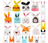 Bolsas Regalo Cumpleaños,60 PCS Bolsitas para Regalos Bolsa de Galleta de Conejo Bolsitas Cumpleaños Infantiles para Frutos Secos Caramelos Chocolate Cumpleaños y Fiesta de Graduación