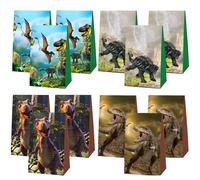 Bolsas Regalo Dinosaurio,12PCS Bolsas Papel Kraft Dinosaurio,Bolsas Chuches Cumpleaños Dinosaurio,Bolsitas para Regalos Dinosaurio,Bolsas Regalo Cumpleaños infantil