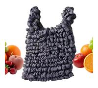 Bolsas Reutilizables con Asa - Bolsa de Transporte Elástica Para, Capacidad de Transporte Plegable, Reutilizable Bolso Tote Playa Viajes Escuela | Multiusos al Aire Libre Interior Utilidad, Gris, se