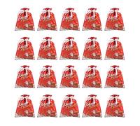 Bolsas reutilizables con cordón para fiestas, accesorios de embalaje, bolsas reutilizables para fiestas de Navidad