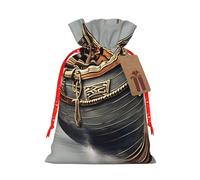 Bolsas reutilizables con cordón para regalo, diseño de barcos vikingos, regalos de fiesta, vacaciones, cumpleaños, bolsas ecológicas