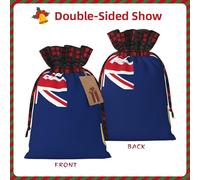 Bolsas reutilizables con estampado de bandera de las Islas Turcas y Caicos, bolsas festivas con cordón, versátiles regalos de cumpleaños y bodas