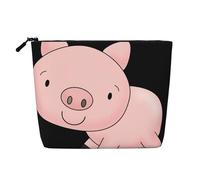 Bolsas reutilizables con estampado de cerdito, bolsa de aseo de viaje de gran capacidad, bolsas de maquillaje con cremallera