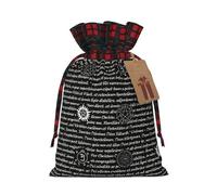 Bolsas reutilizables con estampado de inspiración sobrenatural, bolsas festivas con cordón, para cumpleaños, bodas, reuniones familiares