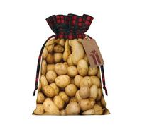 Bolsas reutilizables con estampado de papas de jardín, bolsas festivas con cordón, versátiles regalos de cumpleaños y bodas