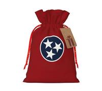 Bolsas reutilizables de lona con estampado de la bandera del estado de Tennessee para artículos a granel, varios tamaños para todas las ocasiones
