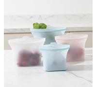 Bolsas reutilizables de silicona para conservar alimentos - Bolsas de sellado de varios tamaños para almacenamiento de alimentos, bolsas de cocina y pícnic (1000 ml)