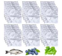 Bolsas reutilizables para alimentos, bolsas de almacenamiento reutilizables, 5,31 x 7,87 pulgadas, 30 piezas de papel de aluminio sin fugas, bolsas para cocina, ensaladas, sándwiches, saladas