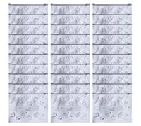 Bolsas reutilizables para alimentos, bolsas de almacenamiento reutilizables, 5,31 x 7,87 pulgadas, 30 piezas de papel de aluminio sin fugas, bolsas para cocina, ensaladas, sándwiches, saladas