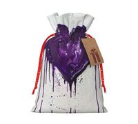 Bolsas reutilizables para artículos festivos y elegantes con estampado de amor púrpura para todas tus necesidades de regalo para cada ocasión