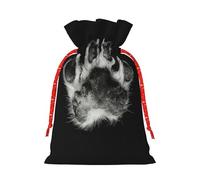 Bolsas reutilizables para artículos festivos y elegantes con estampado de huellas de patas, para todas tus necesidades de regalo para cada ocasión