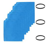 Bolsas reutilizables para aspiradora Stanley 1 2 3 4 5 6 galones SL18129, SL18116P, SL18115P, SL18115P, SL18115, SL18130, SL18116, parte # 25-1217 con 3 bandas de retención (paquete de 8)