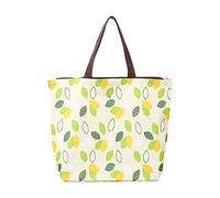Bolsas reutilizables para comestibles, bolsa plegable impermeable para el mercado de agricultores, organizador de compras portátil, bolsa grande resistente para ropa, zapatos y picnic, Hojas amarillas