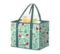 Bolsas Reutilizables para Compras, de Almacenamiento Plegable no Tejida con asa | de Almacenamiento Impermeable con Forma de Que se Puede parar para Viajes, Picnic, Acampar, Estilo C