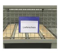 Bolsas rotulables con orificio para colgarlas formato apaisado DIN A5, con tapa protectora