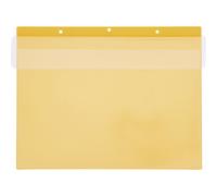 Bolsas rotulables con orificio para colgarlas formato apaisado DIN A5, con tapa protectora