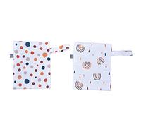 Bolsas secas húmedas de tela a prueba de agua bolsas de gimnasia dos bolsillos con cremallera Piscina de playa de viaje (ES075-019)