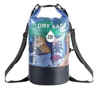 Bolsas secas marinas, Bolsas secas para kayak impermeables,Bolsa seca para kayak de gran capacidad de 20 litros - Bolsa seca flotante, mochila para barco seco, saco seco portátil para paseos en bote,